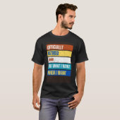 gepensioneerde bewaker gepensioneerde bewaker t-shirt (Voorkant volledig)