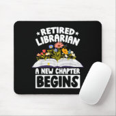 Gepensioneerde bibliothecaris nieuw hoofdstuk beg Muismat (Met muis)