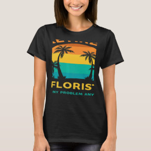 Gepensioneerde Bloemist Niet Meer Mijn Probleem Re T-shirt