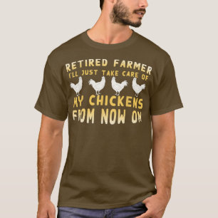 Gepensioneerde boer Boerderij vogel zal alleen maa T-shirt