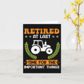 Gepensioneerde Boer Boeren Pensioen Tractor Pensio Kaart (Gele Bloem)