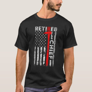 Gepensioneerde brandweercommandant Rank Pensioen V T-shirt