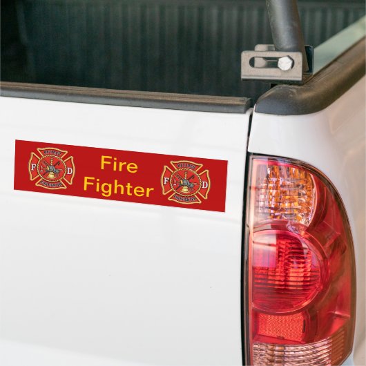 Gepensioneerde brandweerman bumpersticker (Op Truck)