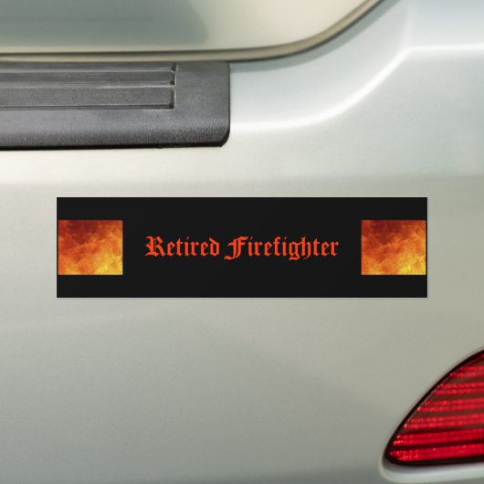 Gepensioneerde brandweerman Bumpersticker (Op auto)