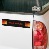 Gepensioneerde brandweerman Bumpersticker (Op Truck)