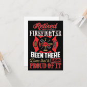 Gepensioneerde brandweerman kaart (Voorkant / Achterkant in situ)