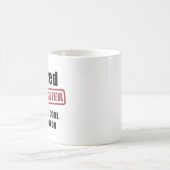 Gepensioneerde brandweerman koffiemok (Center)