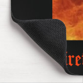 Gepensioneerde brandweerman Mousepad Muismat (Hoek)