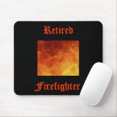 Gepensioneerde brandweerman Mousepad Muismat (Met muis)