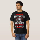 Gepensioneerde brandweerman onder nieuw beheer t-shirt (Voorkant volledig)