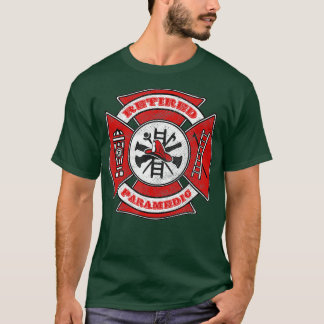 Gepensioneerde brandweerparamedische brandweerman t-shirt