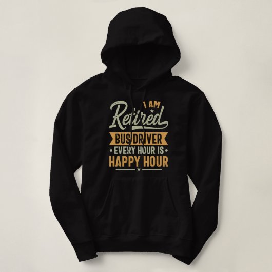 Gepensioneerde buschauffeur Gift Ideas buschauffeu Hoodie (Design voorkant)