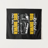  Gepensioneerde Buschauffeur Wandkleed (Voorkant (horizontaal))