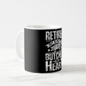 Gepensioneerde Butcher Koffiemok (Voorkant links)