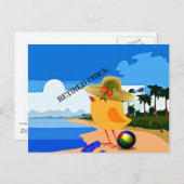 Gepensioneerde Chick - Humor Briefkaart (Voorkant / Achterkant)