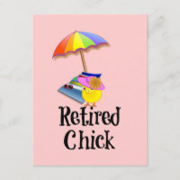 Gepensioneerde Chick, Humor van pensionering