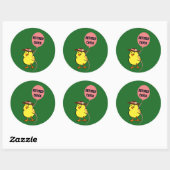 Gepensioneerde Chick...Oh zo leuk Ronde Sticker (Vel)