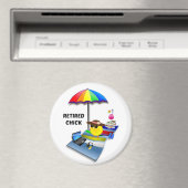 Gepensioneerde Chick, schattig en sassy Magneet (Insitu (Vaatwasser))