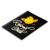 Gepensioneerde chick voor de Pensioenpartij Chicke Notitieboek (Linkerzijde)