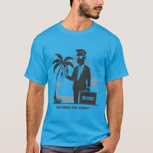 Gepensioneerde CIA-agent T-shirt (Voorkant)