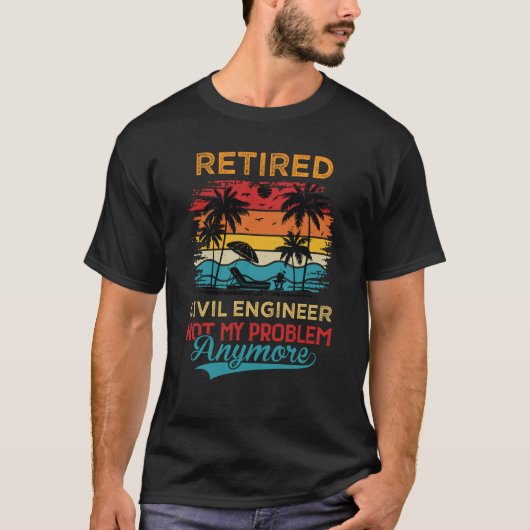 Gepensioneerde civiele ingenieur niet meer mijn pr t-shirt (Voorkant)