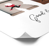 Gepensioneerde Collega Boss Pensioen Foto Collage Poster (Hoek)