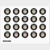 Gepensioneerde Corporate Recruiter ontspanning Ronde Sticker (Vel)