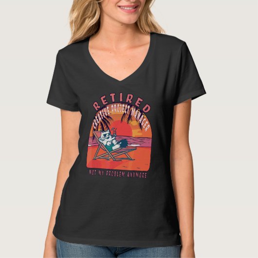 Gepensioneerde Creative Project Manager Retireme T-shirt (Voorkant)