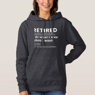 gepensioneerde definitie, grappige pensionering, g hoodie