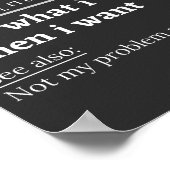 gepensioneerde definitie, grappige pensionering, g poster (Hoek)