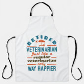 Gepensioneerde diergeneeskundige verzorging schort (Voorkant)