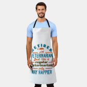 Gepensioneerde diergeneeskundige verzorging schort (Gedragen)