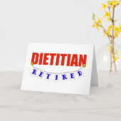 gepensioneerde diëtist kaart (Gele Bloem)