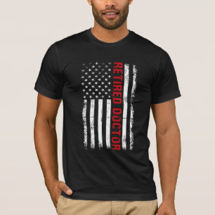 Gepensioneerde dokter VS in nood vlag T-shirt
