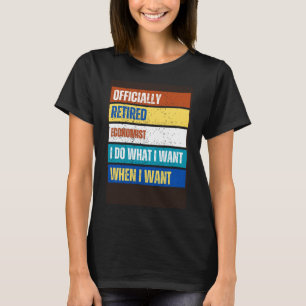 Gepensioneerde econoom Pensioenfonds T-shirt