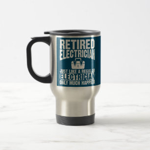 Gepensioneerde elektricien Apparel Funny Electrici Reisbeker