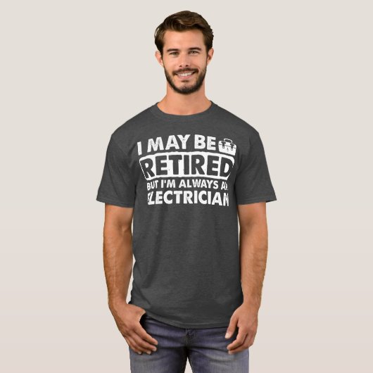 Gepensioneerde elektricien Apparel - Top Funny Des (Voorkant volledig)
