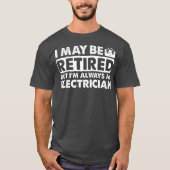 Gepensioneerde elektricien Apparel - Top Funny Des (Voorkant)