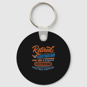 Gepensioneerde elektricien - Elektrische cadeautje Sleutelhanger