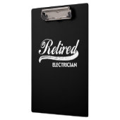 Gepensioneerde elektricien Funny Retirement Party  Klembord (Links)