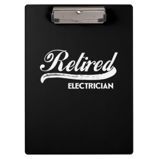 Gepensioneerde elektricien Funny Retirement Party  Klembord
