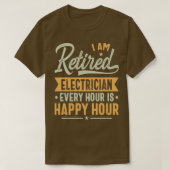 Gepensioneerde elektricien Gift Ideeën Electron in T-shirt (Design voorkant)