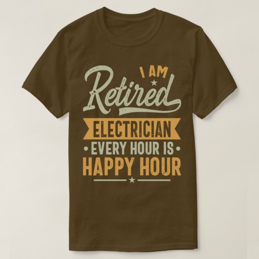 Gepensioneerde elektricien Gift Ideeën Electron in T-shirt (Design voorkant)