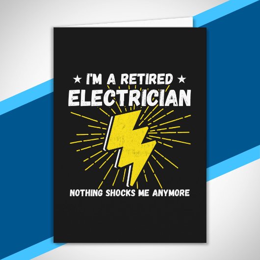 Gepensioneerde elektricien - niets schokte me kaart