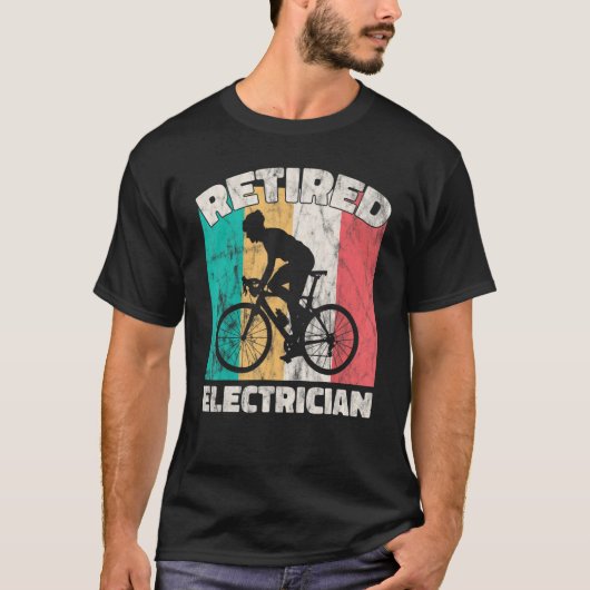Gepensioneerde elektricien t-shirt (Voorkant)