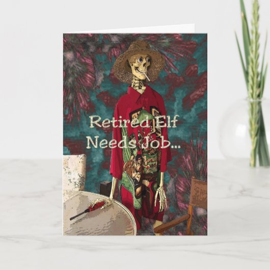 gepensioneerde elf feestdagen kaart (Voorkant)