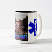 Gepensioneerde EMT Coffee Mok met Star of Life (Voorkant rechts)