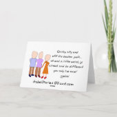 Gepensioneerde Engelse leraar verhaal kunst gesche Kaart (Achterkant)