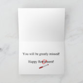 Gepensioneerde Engelse leraar verhaal kunst gesche Kaart (Binnen)