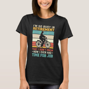 Gepensioneerde Fietscourrier Wielrenner Wielrenne T-shirt